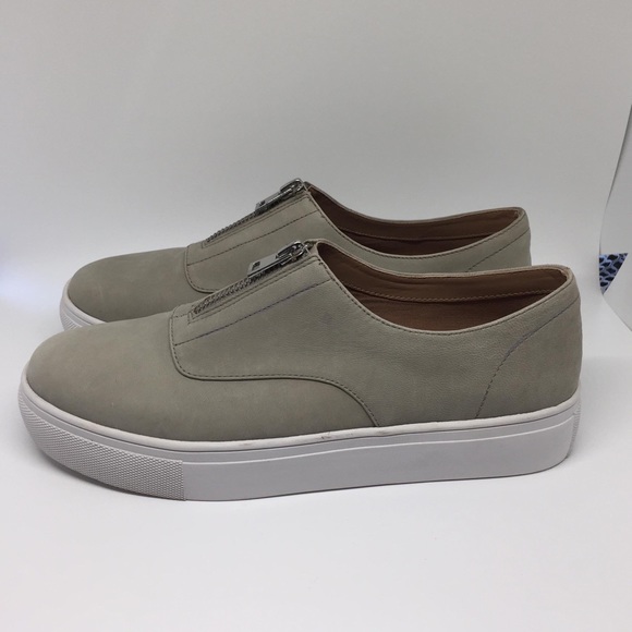 Steve Madden Gratis Grey Top Zip Shoes - Picture 4 of 9